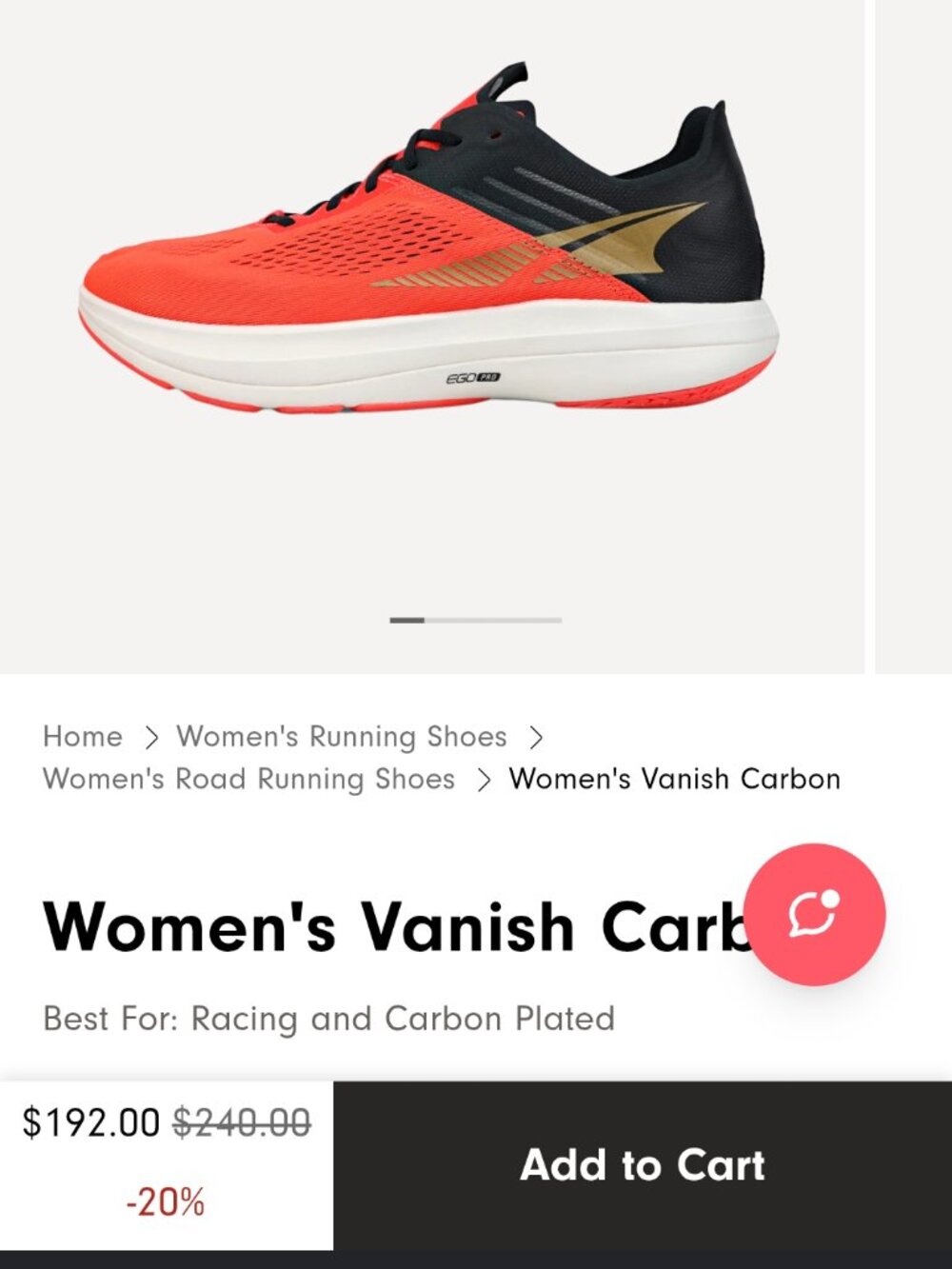 Altra Vanish Carbon Running Shoes